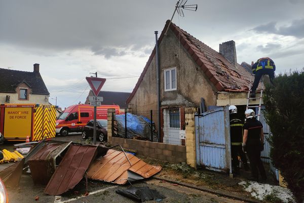 L'orage du 19 juin a été particulièrement violent en traversant la commune de Preuilly