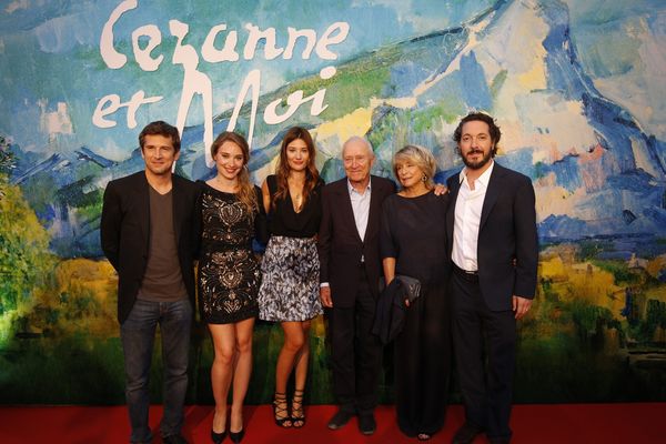 L'équipe du film "Cézanne et moi", avec la réalisatrice Danièle THOMSON et des comédiens Alice POL, Déborah FRANCOIS, Guillaume GALLIENNE, Guillaume CANET.