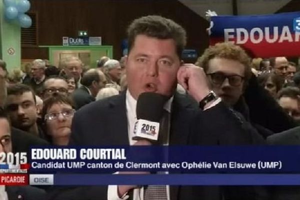 Edouard Courtial, chef de file de l'UMP dans l'Oise, a remporté 15 des 21 cantons du département.