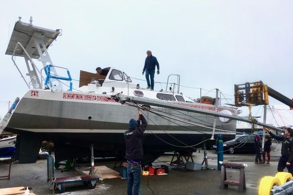 Le Tua'ti, voilier de l'association TUSI, armé par des soignants solidaires va partir de Nantes vers la Micronésie pour des actions de formation des professionnels de santé