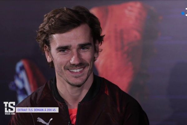 Antoine Griezmann répond aux questions de "Tout le sport", diffusé sur France 3 le 18 février 2019.