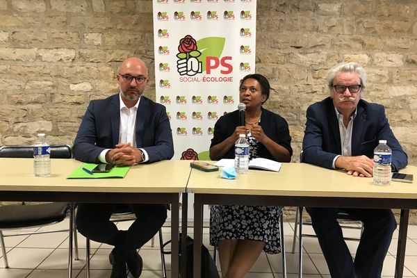 Hélène Geoffroy a donné une conférence de presse en marge de sa venue à Dijon.