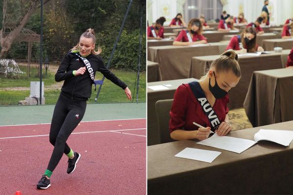 Epreuves sportives ou de culture général, répétitions, l'emploi du temps de Miss Auvergne est bien chargé.