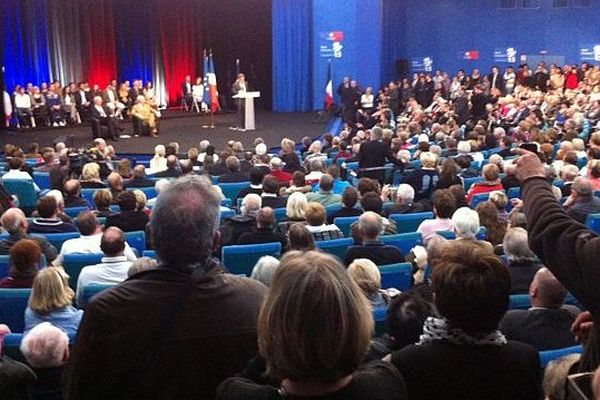 La salle du palais des Congrès bondée pour le meeting de Nicolas Sarkozy à Caen le lundi 10 novembre 2014