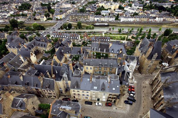 Le vieux Mans vu de la Cathédrale