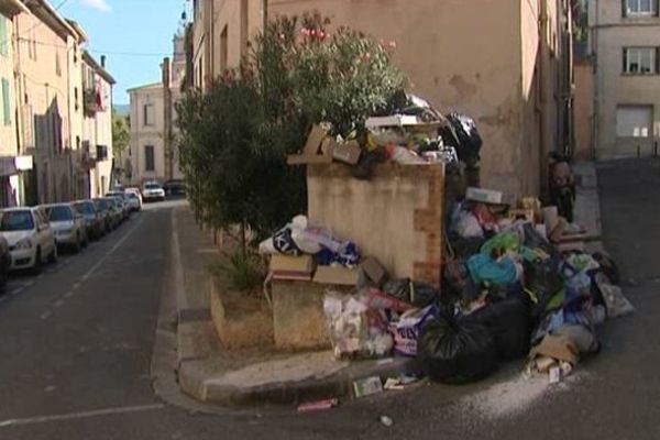 A Gardanne, un service minimum a été mis en place.