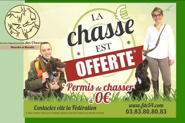 Meurthe-et-Moselle : le permis de chasse à 0 euro !