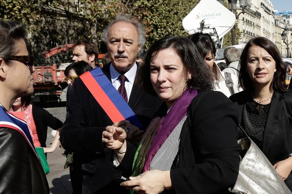 Yves Contassot, Emmanuelle Cosse et Cécile Duflot, en 2014