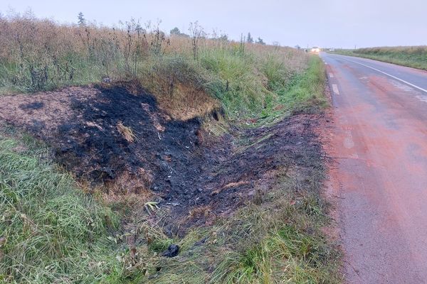 Les lieux de l'accident au lendemain des faits, ce 19 juin.