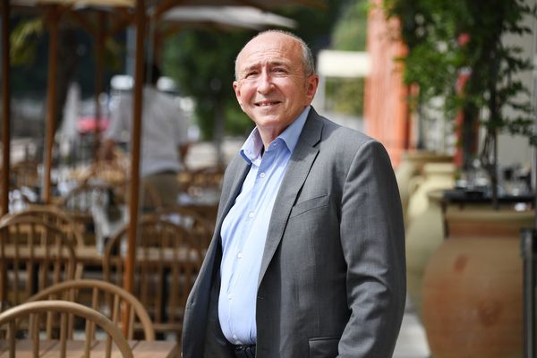 Gérard Collomb à Lyon, en juillet 2021