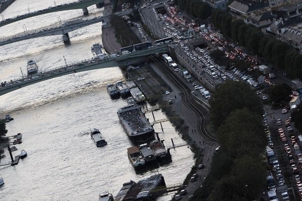 Suite à la fermeture du pont Mathilde, la circulation est très compliquée à Rouen.