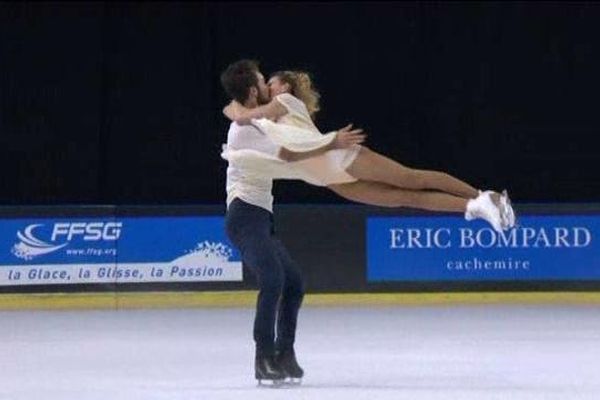 Le couple au Trophée Bompard en novembre.