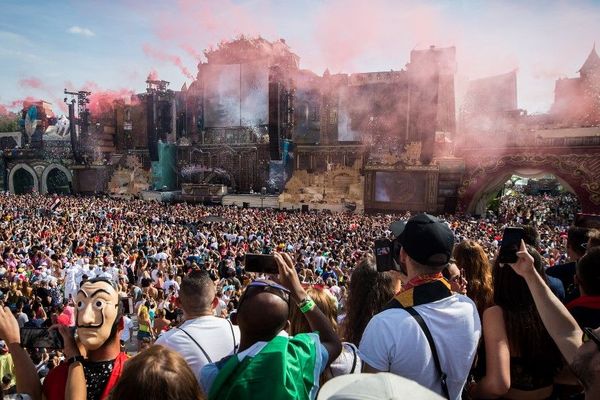 Ambiance au festival Tomorrowland samedi dernier.