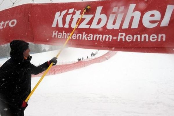 En 2012, Kitzbühel vivait au rythme de la neige, ce qui n'est pas le cas en 2014