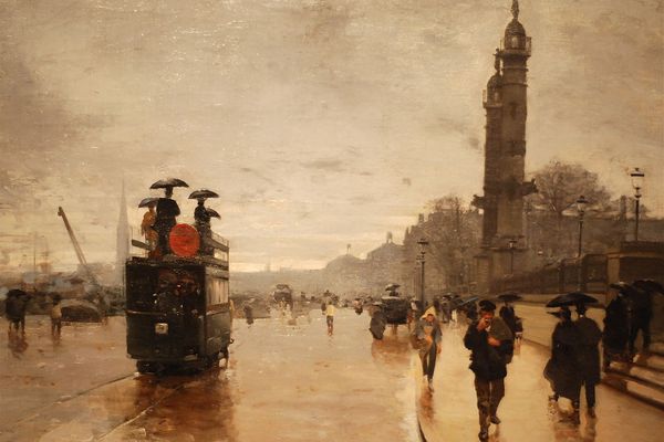 "Tramway devant la place des Quinconces" Alfred Smith (1890) - Musée des Beaux-Arts de Bordeaux