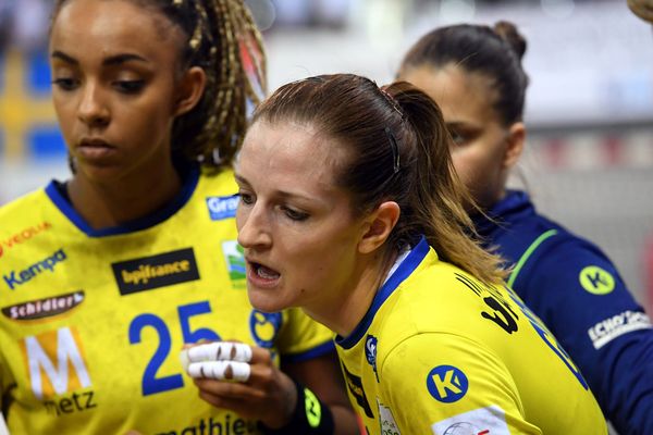 Brest Arena LE 23052018 Handball Finale aller de la coupe de France BBH / Metz Ana Gros 