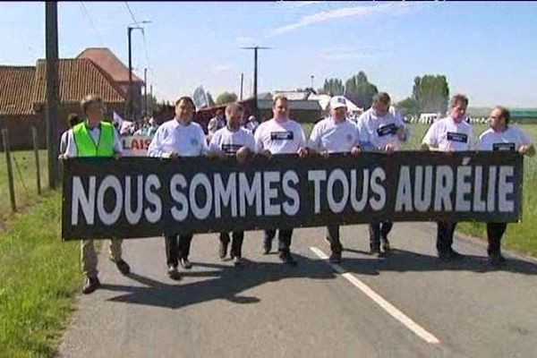 "Nous sommes tous Aurélie", manifestation d'agriculteurs en soutien à Aurélie Bridault.