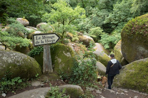 Les chaos de la forêt d'Huelgoat, dans le Finistère