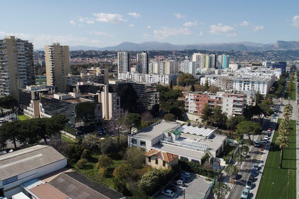 Vue du quartier des Moulins, à Nice.