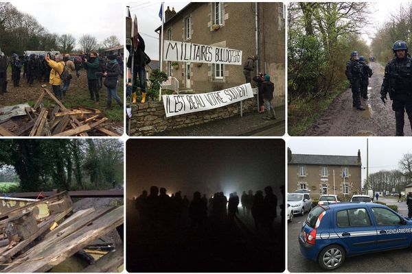 Les opérations d'expulsion ont débuté sur la Zad de Notre-Dame-des-Landes, le 9  avril 2018