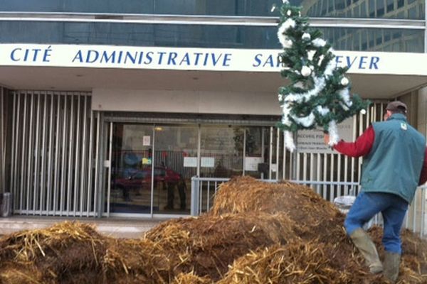 Manifestation d'agriculteurs lundi 17 décembre à Rouen