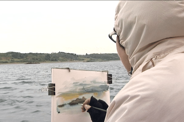 Des peintres à bord de l'Eulalie