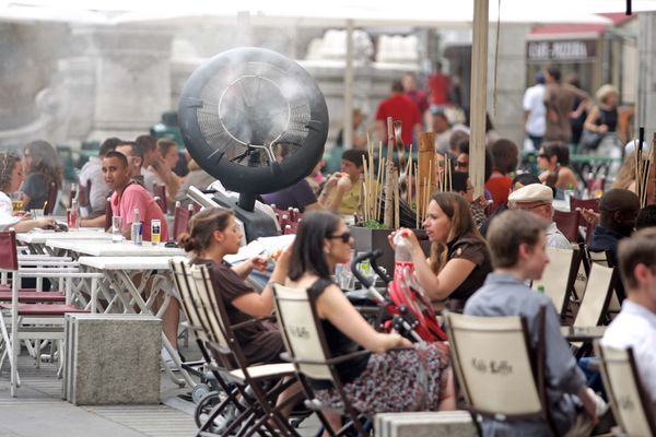 Terrasse en pleine canicule