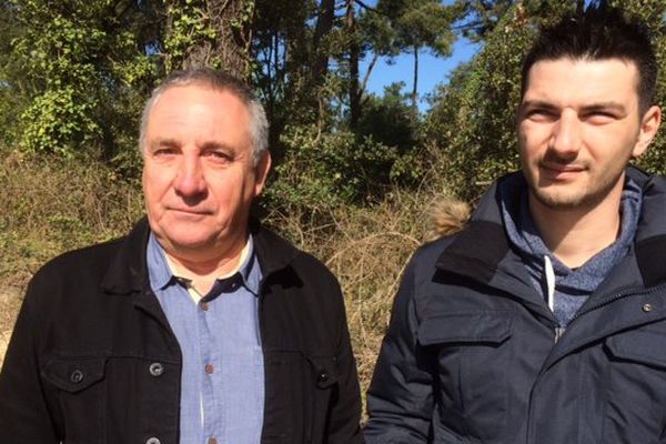 Philippe et Jordhan Watrin, ex-mari et fils de Lysiane Fraigne, disparue en 2015 sur l'Île d'Oléron.