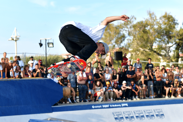 Le skate park du Prado, ici lors du Red bull bowl Marseille de 2019, a été complètement rénové en 2017.