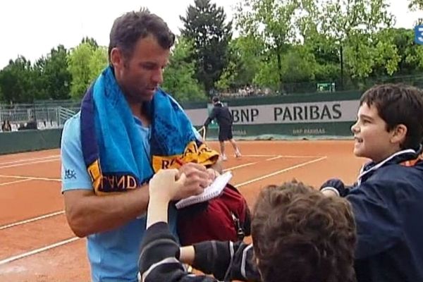 Le tennisman briochin Marc Gicquel a joué ce jeudi son dernier Roland-Garros