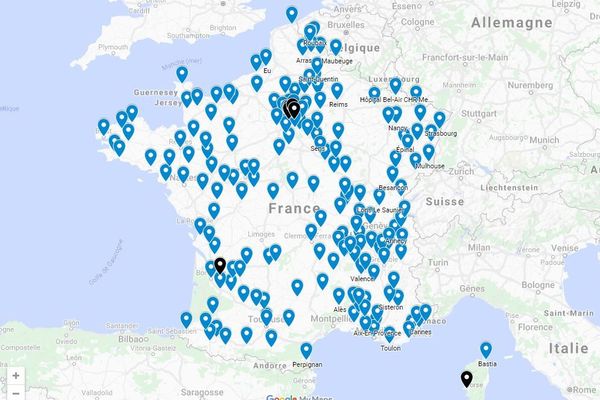 Au 9 août 2019, après plusieurs mois de mobilisation, 217 services d'urgences sont en grève sur l'ensemble du territoire français.