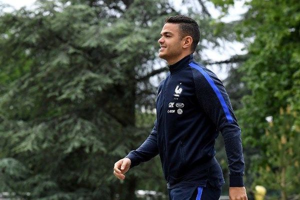 Hatem Ben Arfa, à l'entraînement en équipe de France