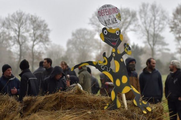 Les opposants à l'aéroport de Notre-Dame-des-Landes le 2 décembre 2016