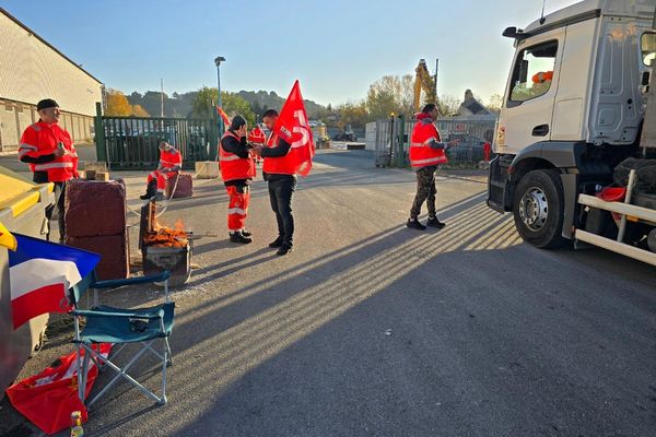 Depuis 6h ce vendredi matin, une vingtaine de salariés de cette filiale de Veolia ont cessé le travail.