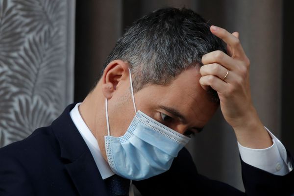 Le ministre de l'Intérieur Gérald Darmanin devant le palais de l'Elysée le 9 décembre 2020.