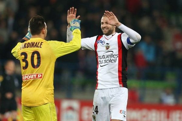 Yoan Cardinale et Mathieu Bodmer heureux de cette victoire à Caen