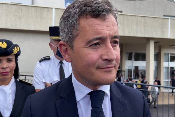 Gérald Darmanin, ministre de l'Intérieur, en visite le 16 septembre 2021 en Corrèze