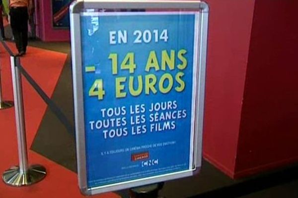 Depuis le 1er janvier 2014, tous les cinémas de France proposent de répercuter la baisse de la TVA (7% à 5,5%) sur les places de cinéma. Pour les moins de 14 ans, c'est désormais tarif unique : quatre euros la séance.