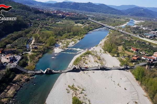 Le pont d'Aulla dans le nord de l'Italie.