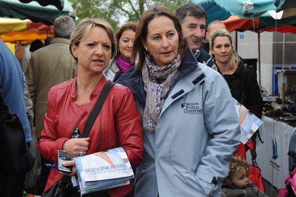 Maryline Simoné a accompagné Ségolène Royal dans tous ses combats, même ceux qui se sont soldés par des échecs. Les voilà en campagne pour l'élection législative dans la première circonscription de La Rochelle, en 2012.