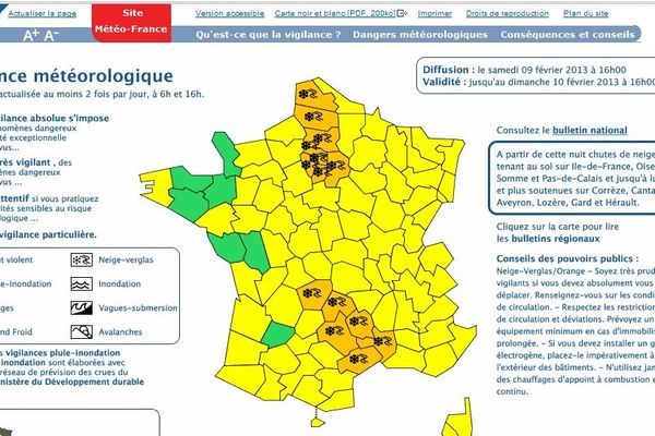 Carte Météo France