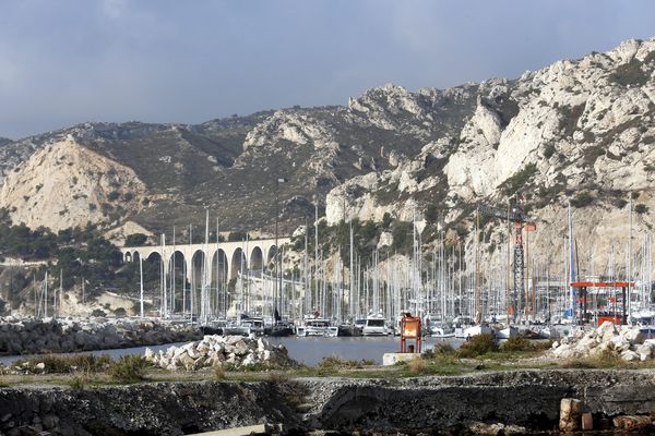 Le quartier de l'Estaque à Marseille englobé dans la 7e circonscription où le taux de participation est le plus bas enregistré dans la région.