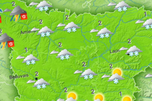 La neige était présente dans quasiment toute la région vendredi matin.