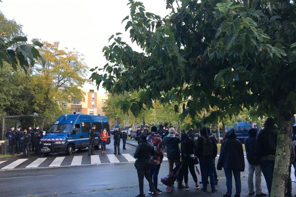 Aux abords du squat de Blagnac mercredi matin