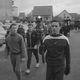 La flamme olympique dans les rues de Besançon, en 1967.