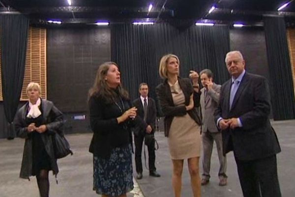 Sylvie Tellier, directrice régionale de la société Miss France, lors de sa visite au Zénith de Limoges.