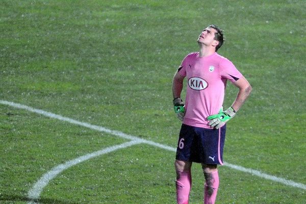 Cédric Carrasso en décembre 2012 au stade Chaban-Delmas. 