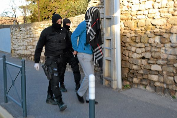 Coup de filet anti-terroriste à Lunel le 27 janvier 2015.