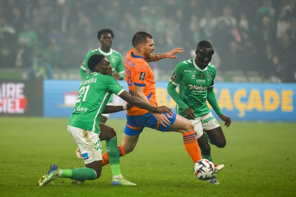 14ᵉ journée de Ligue 1 : ASSE - OM au stade Geoffrey-Guichard, 8 décembre 2024.