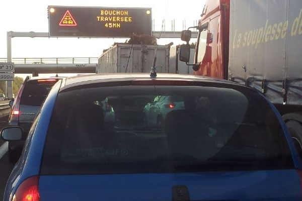 Bouchons ce 24 octobre en direction de Montpellier